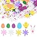 160 Pcs Schaumstoff Stickers Ostern Ostersticker Moosgummi Aufkleber Glitter Osterei Kaninchen Scrapbooking Basteln Osterdeko Ostergeschenk für Osterfeier Geburtstag Party