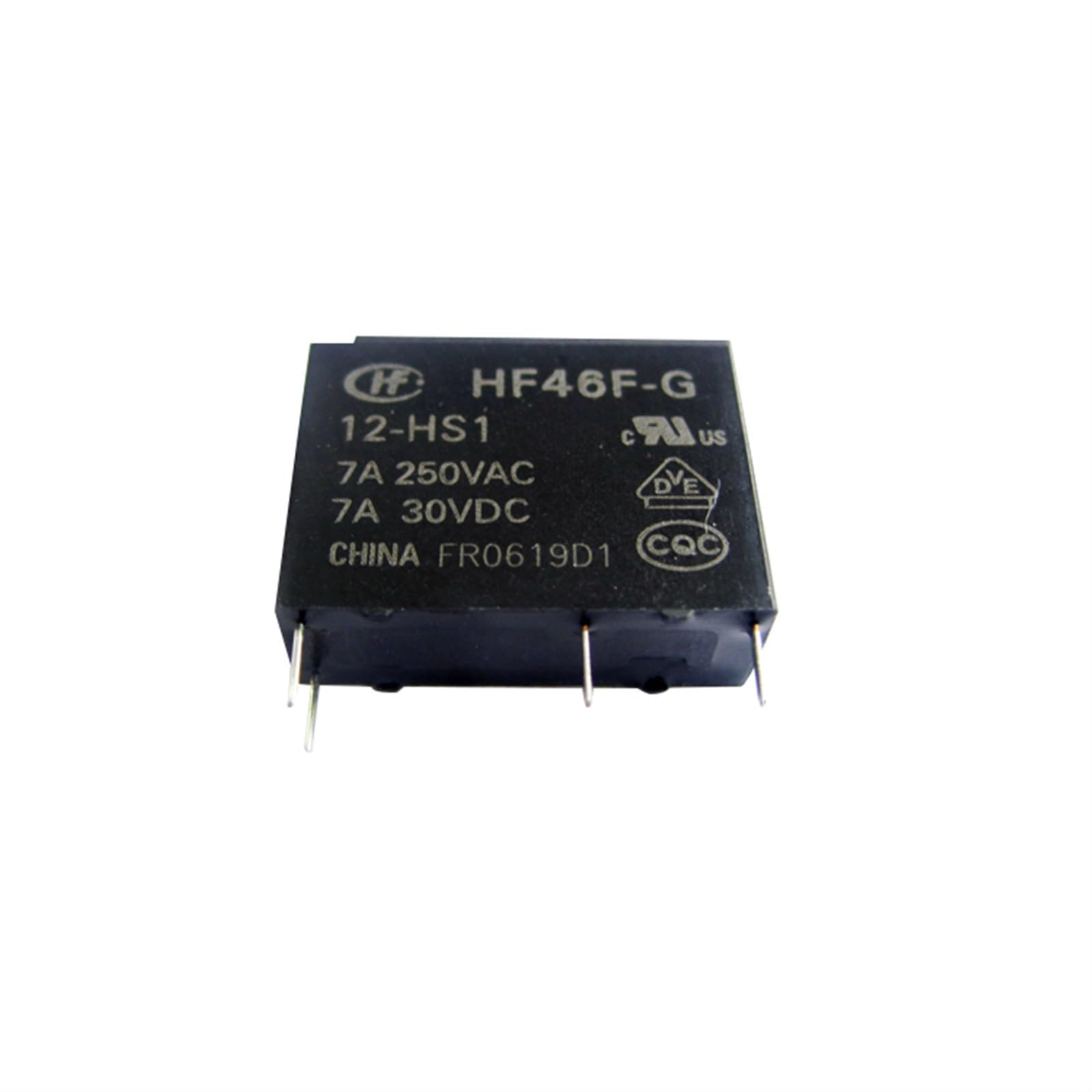VDOQTLJT Relay HF46F-G-12-HS1 HF46F-G-12-HS1-12VDC HF46F-G 12-HS1 12VDC 12-HS1-12VDC 12V 7A 250VAC DIP4(10pcs)