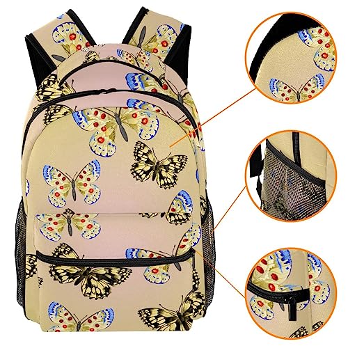 Sac à dos classique papillon confortable pour soulager le dos de l'ado