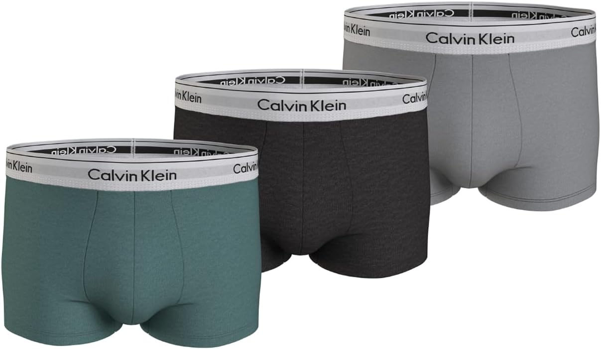 Calvin Klein Men Boxer Short Trunks Stretch Cotton Pack of 3