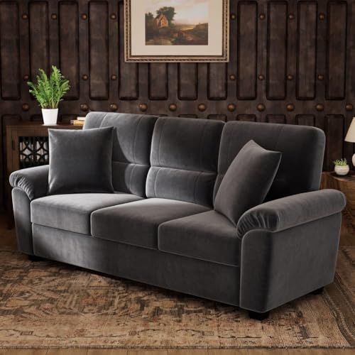 Image of Anderson 3+2+1 Seater Fabric 5 Seater Sofa Set for Living Room | 5 Seater Sofa | Luxurious Sofa |Modern Sofa Set 5 Seater | Premium fabric Sofa 5 Seater Dark grey Color (Dark Grey Fabric, 3+2 Seater)