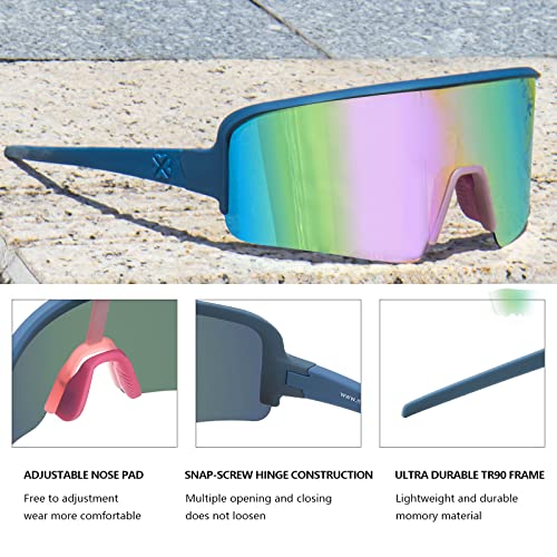 Image of MAXJULI Polarized Sunglasses for Men Women, Windproof Outdoor Sports Cycling Running UV400 Protection Sun Glasses 8121