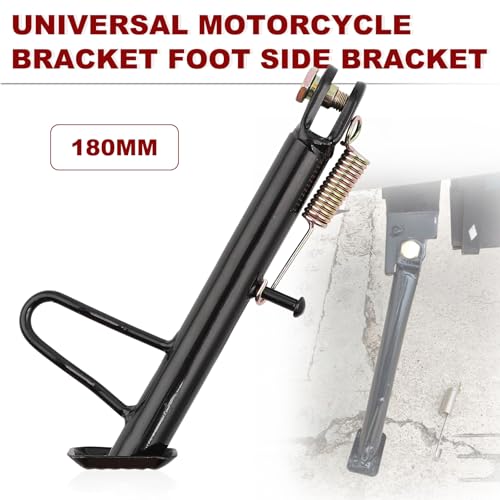 Image of Mokuo Dirt Bike Stand,Motorcycle Kickstand, Scooter Mopeds Side Stand in Iron Material Compatible with Most Dirt Pit Bike Scooter Mini Bike, Height of 15.5cm Above Ground