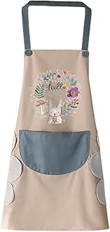 FAIRYGATE Aprons for Women Unisex Adjustable Apron Cooking Kitchen Chef for Home Kitchen Restaurant Coffee House