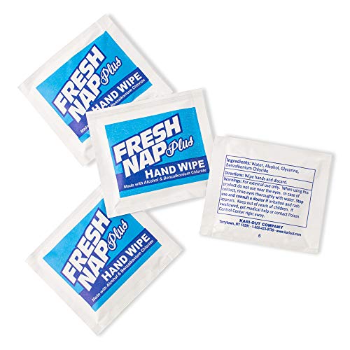 Kari-Out Co. 80% Isopropyl Alcohol Bzk Antiseptic Instant Sanitizing Cleansing 8 x5 Disposable Individual Hand Wipe Towelettes 1,000 Case 6700401