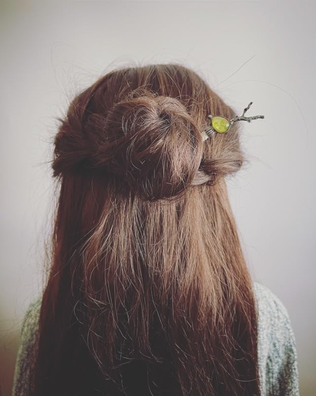 Miniatura 5 de Tamarusan Hair Stick Ornament Reindeer Blue White Antler