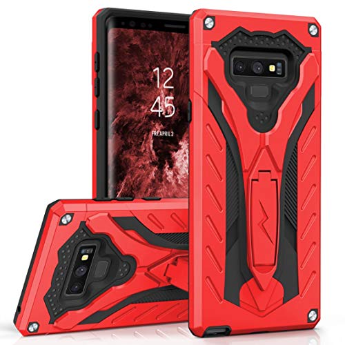ZIZO Static Series for Samsung Galaxy Note 9 Case Military Grade Drop Tested with Built in Kickstand RED Black