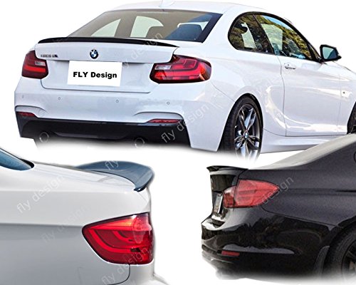Fly Design 70110 Becquet arrière pour BMW 2er Coupe F22 (2013-), Spoiler, Aile arrière, becquet pour Tuning Auto, en Optique P, ABS Plastique, Peint en Noir Saphir 475 Cover