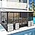 Domi 12x14FT All Season Sunroom, Outdoor Permanent Wall Mounted Solarium with Detachable Polycarbonate Windows, Aluminum Lean to Gazebo Sun Room with 2 Lockable Sliding Doors for Garden Patio Deck