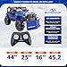Snow Joe 24 Volt Ride On Car Toy with Snow Plow Scoop and Parental Remote, Blue - 24V-SUV1
