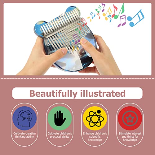 MILISTEN Mini Kalimba Piano Piano 17 Keys Dedo Piano Planeta Elk Padronizar Instrumento Musical para