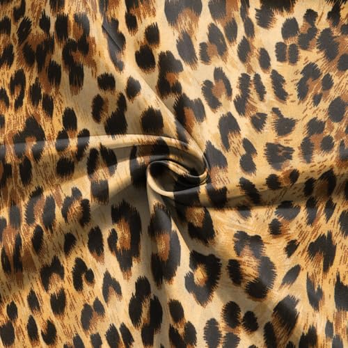 Fondo leopardado 7x5FT vinilo marrón dorado miniatura 4