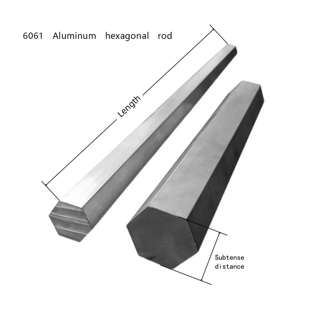 10 szt. Sześciokątnych prętów aluminiowych - pręty metalowe ze stopu 6061(300x24mm)