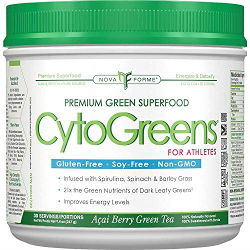 NovaForme CytoGreens for Athletes Acai Berry Green Tea - 0.6 lbs