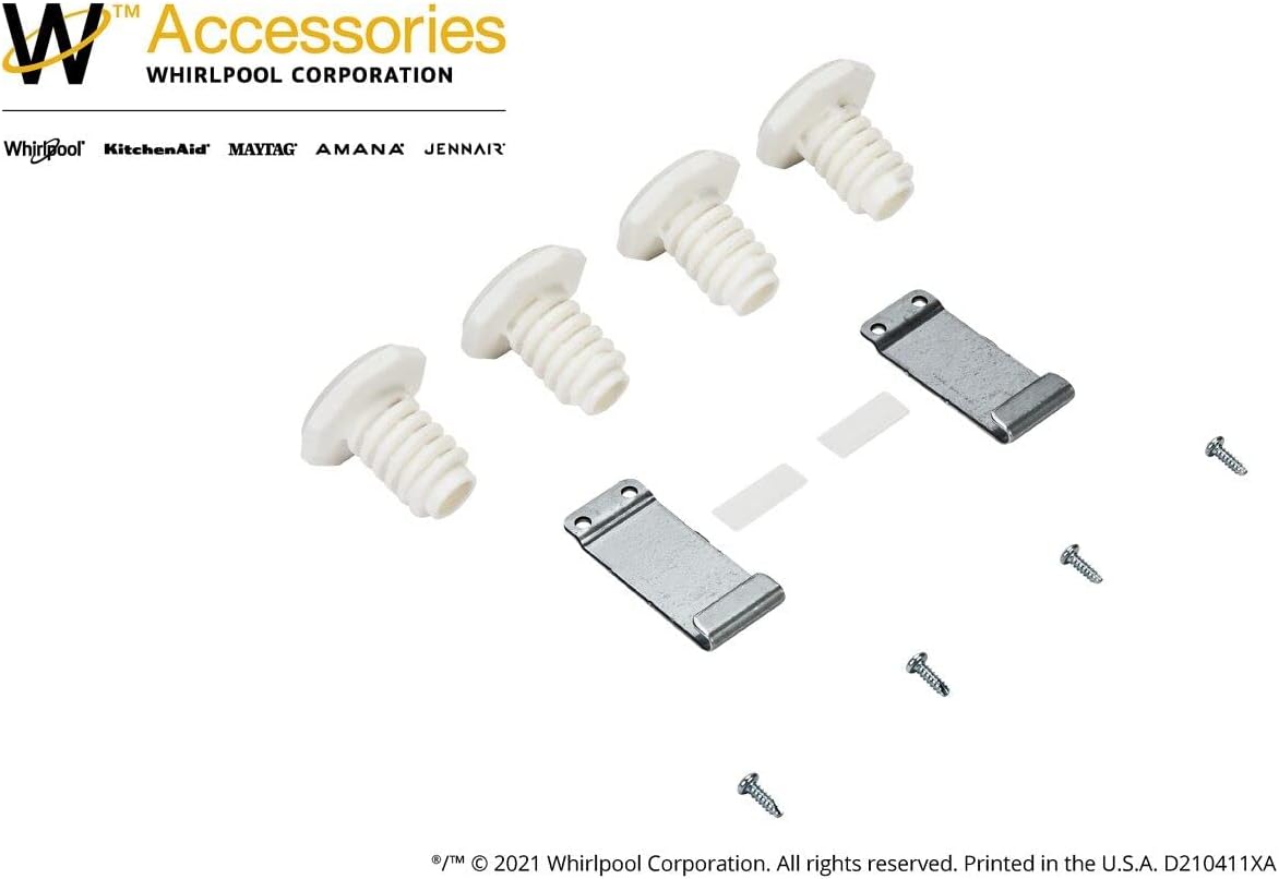 Universal Stainless Steel and Plastic Dryer Stacking Kit
