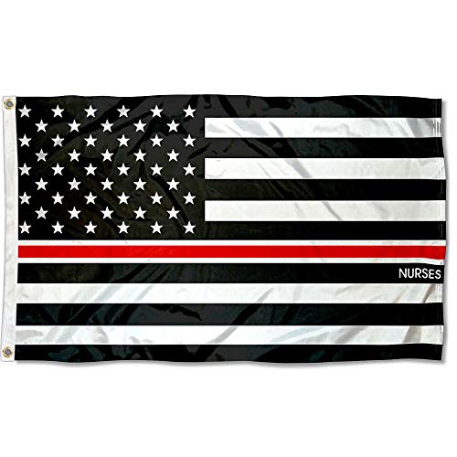 Nursing Staff Thin Line Flag 3x5 Foot Banner