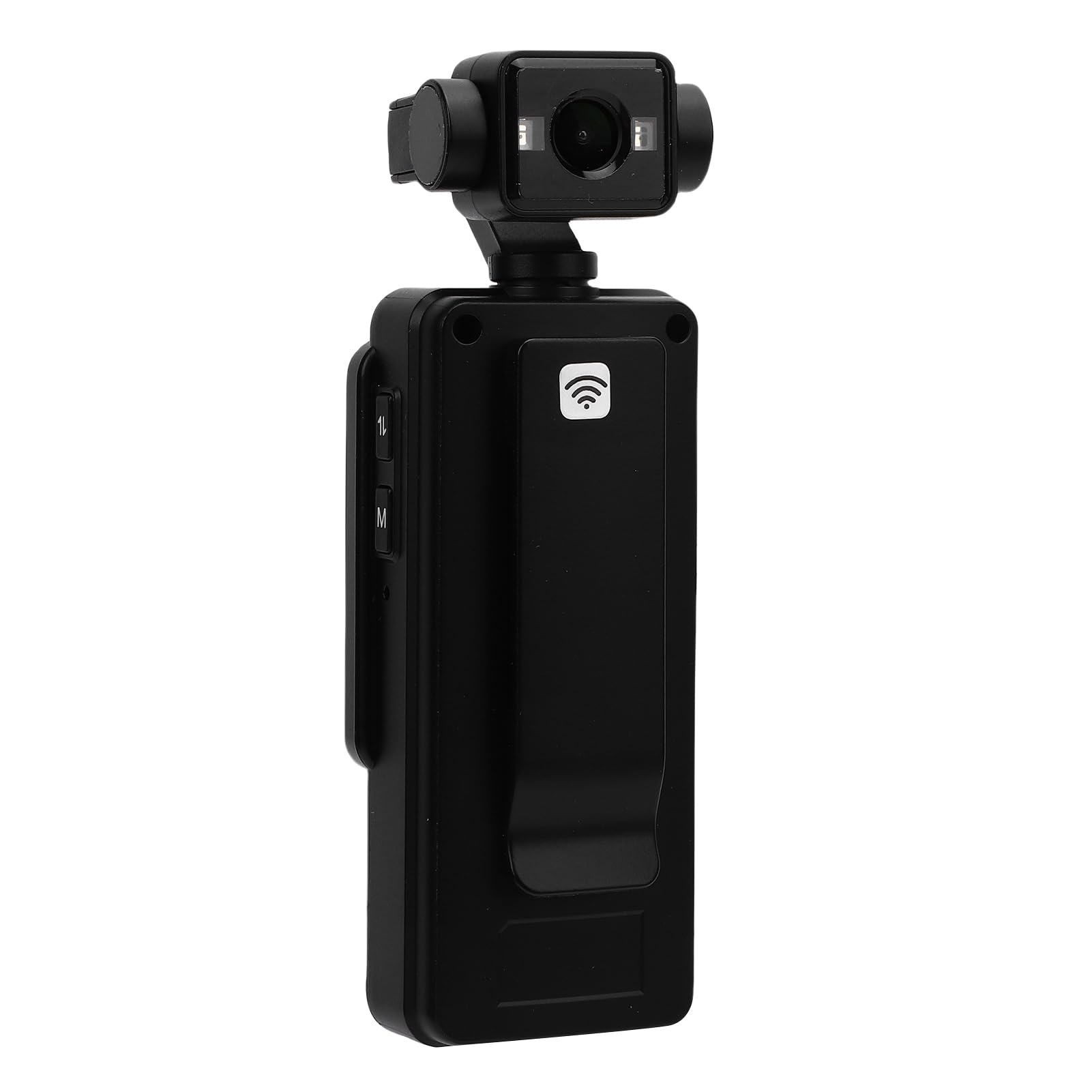 Tosuny Cámara de Acción Portátil, Videocámara de Bolsillo WiFi 1080P con Lente Rotatable de 360​​°,Detección de Movimiento, Pantalla LCD, Cámara Desgastada con