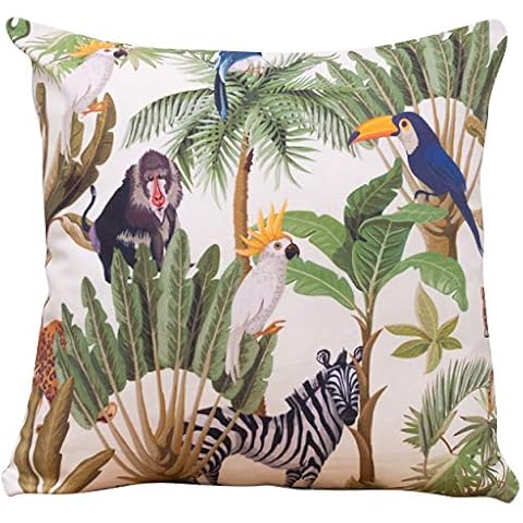 Linen Loft Jungle Animals Cushion Cover Cover