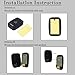Wireless Doorbell kit, Plug-in Receiver, Waterproof Push Button with 1000 feet Operating Range, 5 Volume Levels, 60 Chimes, LED flash & CD Sound For Home/Office/Classroom Use (1X1 Black)