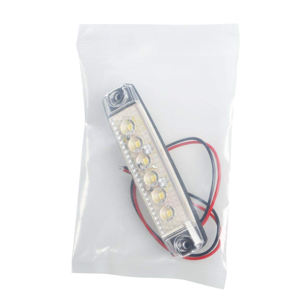 Lampa 97023 Set 20 pz, Luce ingombro a 6 LED, Montaggio in Superficie, 12/24V - Bianco