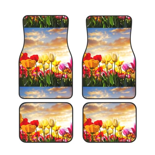 Alfombrillas coche tulipán de neopreno para solucionar resbalones de pies en suelo