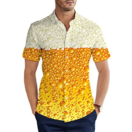 Chemise hawaïenne homme 3D respirante à manches courtes