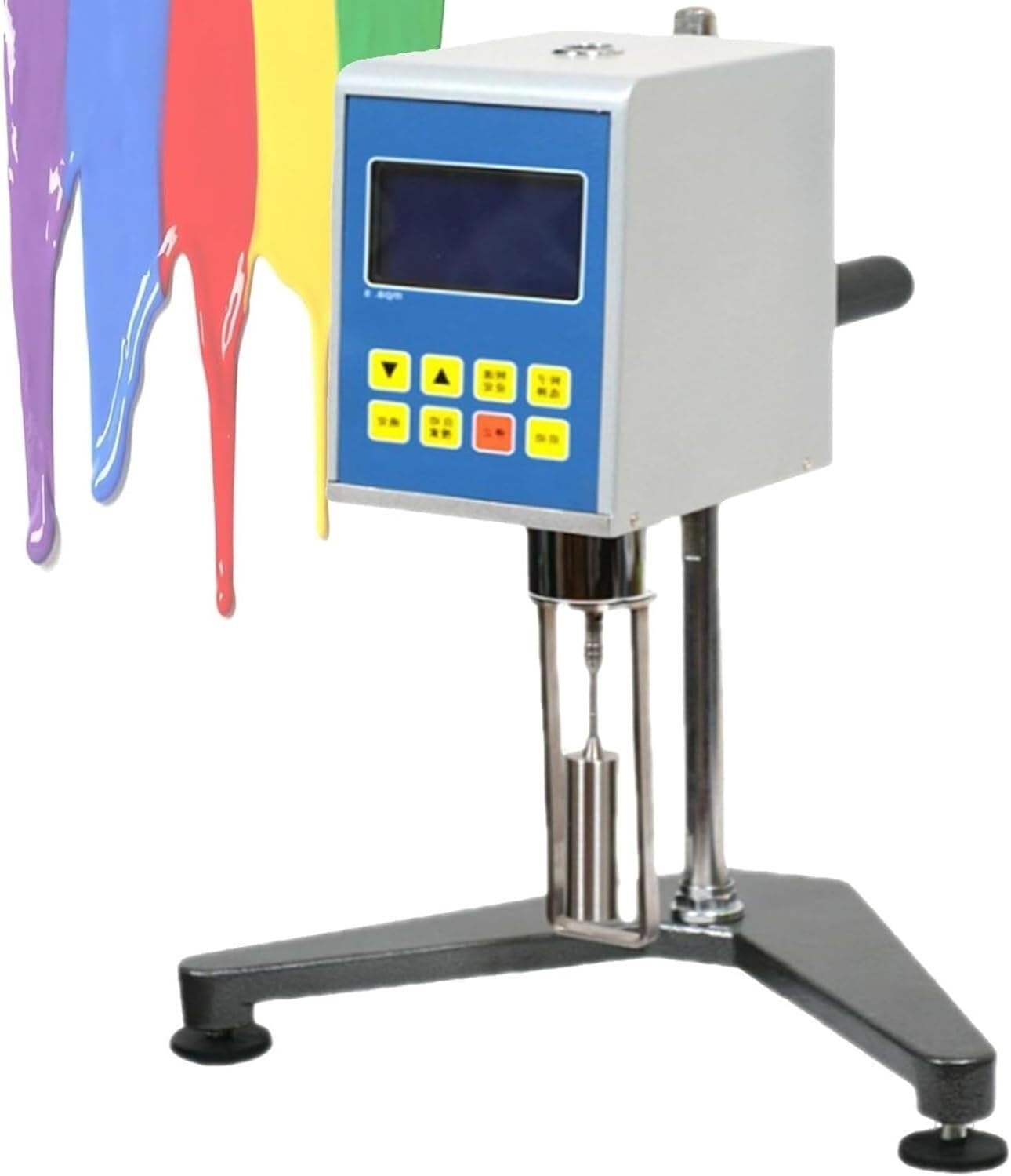 Cyfrowy wiskozymetr obrotowy NDJ-9S z wyświetlaczem LCD i 4 wirnikami - dokładny pomiar lepkości w laboratoriach i przemyśle
