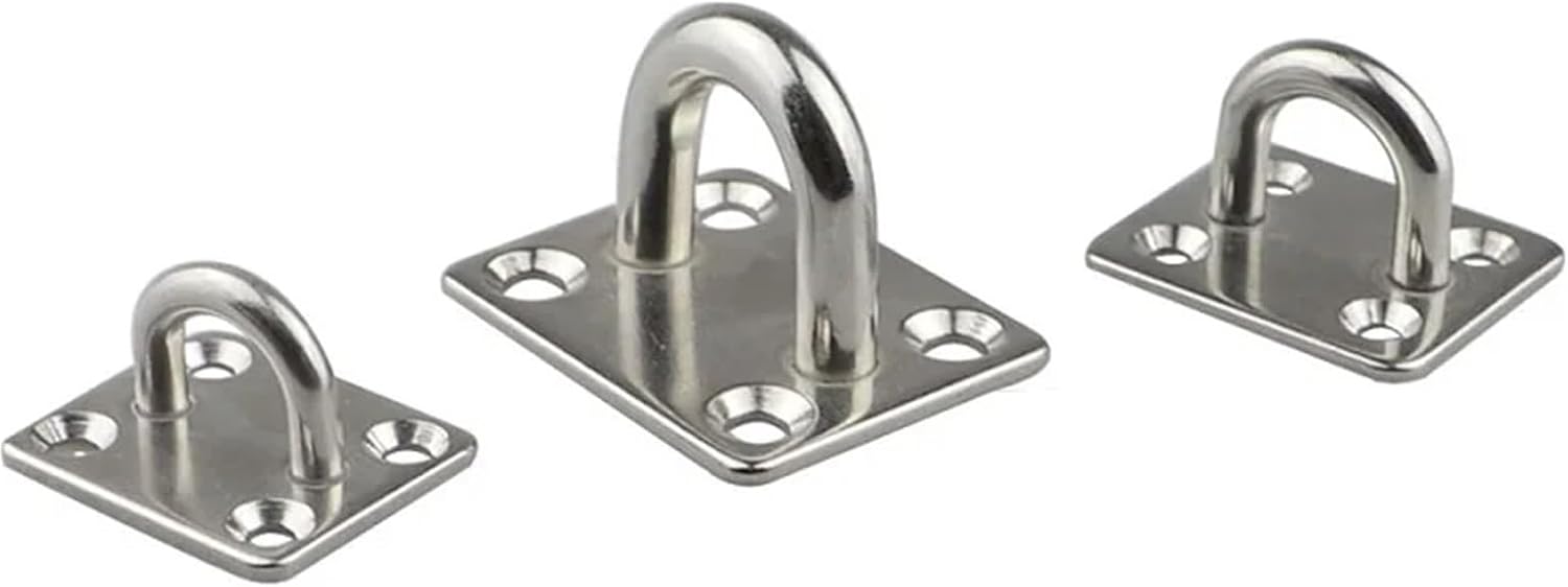 LCUVIMPEX パッド アイプレート U ステンレススチール 天井フック 5個 5mm/6mm/8mm シェード セーリング マ