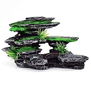 GKYZBB Aquarium Ornament – Fish Tank Cave Hideout Rockery for Office and Home Decoration