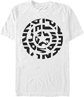 Marvel Open Shield Logo Bisiklet Yaka T-Shirt Tişört Erkek