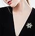 GBAHFY Dainty Sun and Stars Brooch Pin for Women Girls Men Delicate Cubic Zirconia Crystal Universe Starry Sky Brooches Lapel Pins Shawl Clip Badge Corsage Jewelry Gifts for Hat Bag Suit Tie Wedding