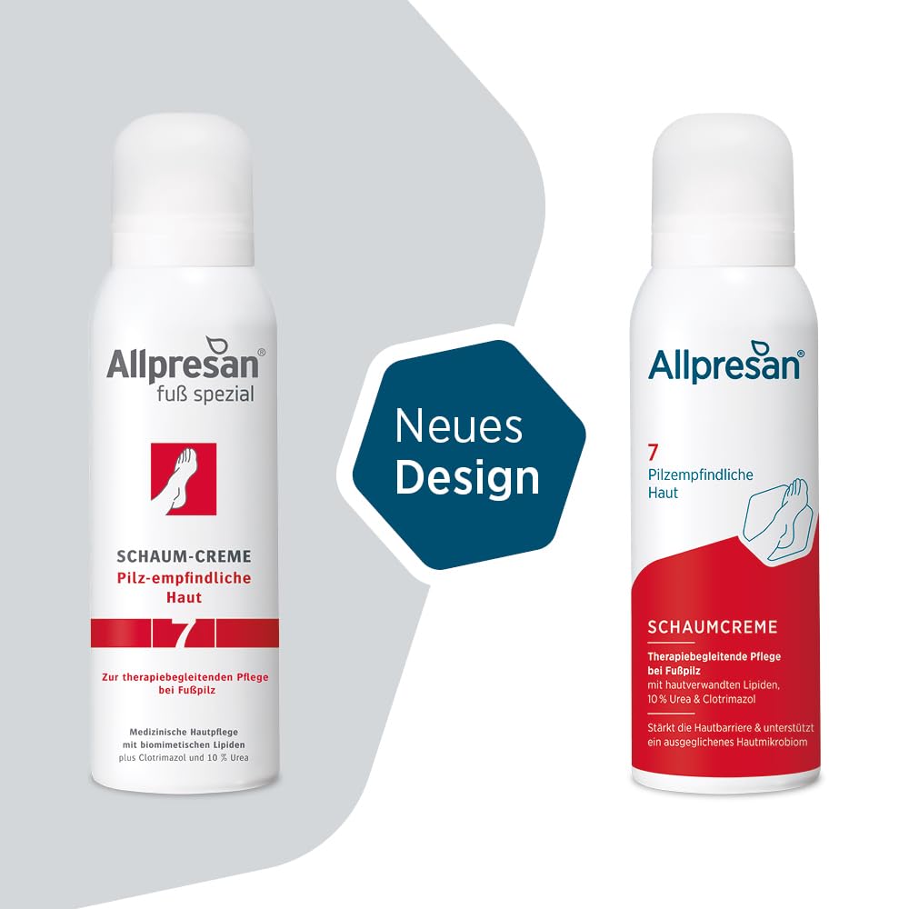 Allpresan Fuß spezial Nr. 7 Pilz-empfindliche Haut zur täglichen - oder therapiebegleitenden - Pflege bei zu Fußpilz neigender Haut, 125 ml (2)