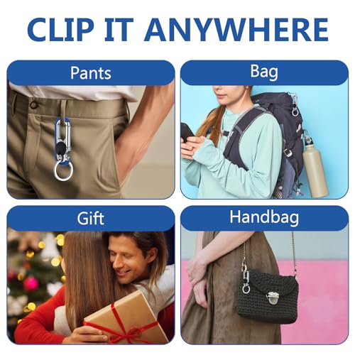 Image of Ouligay 2PCS Mens Keychains for Car Keys Heavy Duty Key Ring, Multi-functional Bottle Opener Keychain for Men, Anti-Loss