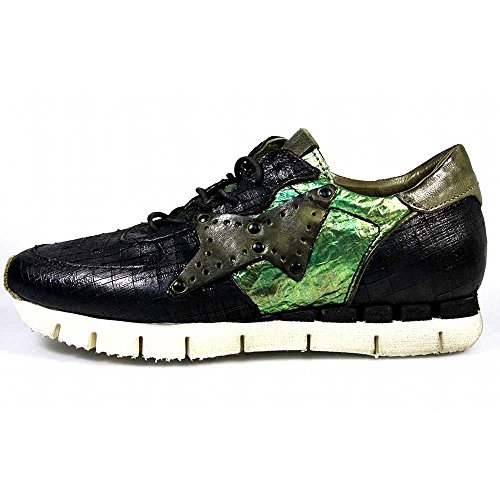 Goldmud A.S.98 Sneaker Macchia 139106-0101-0001 Nero-ORO-Loden (38)