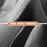 JNNJ 9 PCS Car Seat Covers Full Set, Front Seat Covers with Matching Back Seats Cover for Cars, Car Seat Protectors with Split Bench Design, Interior Accessories for Vehicles, Vans, Sedans(Orange) - Image 5