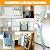 TECHTONGDA Pull Down Attic Loft Ladder Stairs Side-Mounted Loft Wall Folding Stairs Attic Steps 9.18ft 11 Steps Alloy Attic Access Ladder Frame Size 27.5 x 35.4 Inch Blue Pulldown Attic Stairs