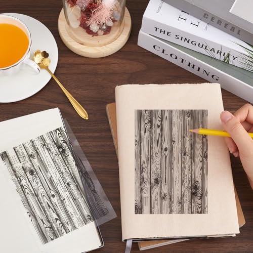 Craspire AJEW-CP0008-34-US15 Wood Grain Background Clear Stamps For Card Making Tree Texture Rubber Stamp Vinatge Retro Transparent Silicone Decorative Seals Journal Crafting Diy Photo Scrapbooking Cards Album Decoration thumb #2