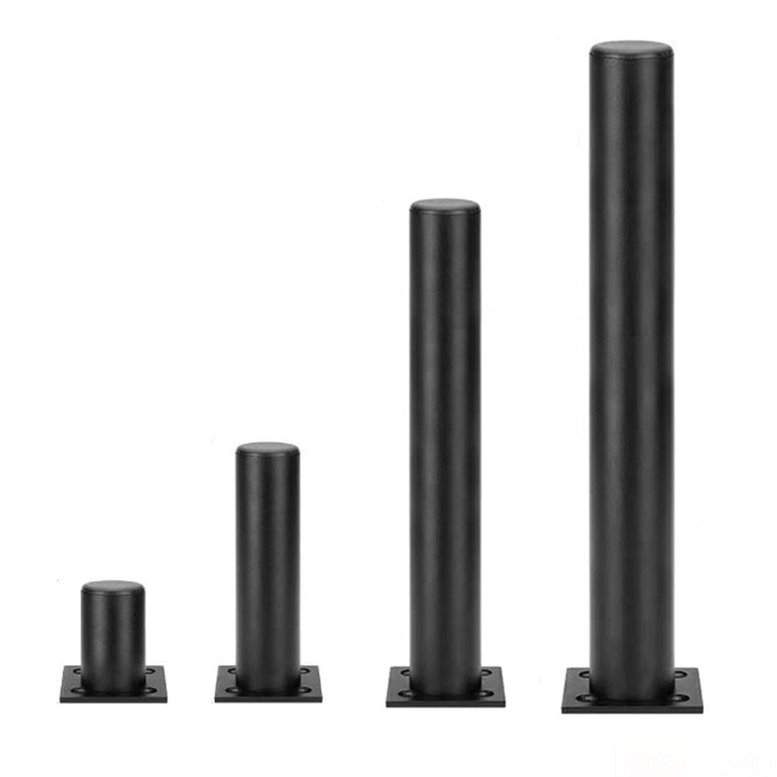 TamBee Adjustable Furniture Legs, 4 Pack - Aluminum Alloy Cabinet Feet, 35x55x80mm, Black - View #8