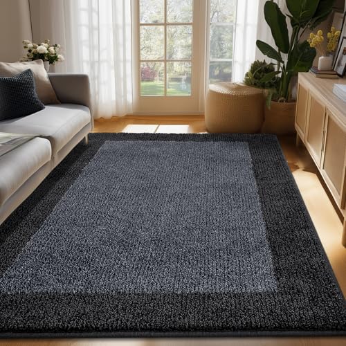 Image of Washable Area Rug 48 inch x 72 inch, Non Slip Kitchen Rug for Floor, Absorbent Entrance Runner Rug for Bedroom, Living Room, (Roll Packing)