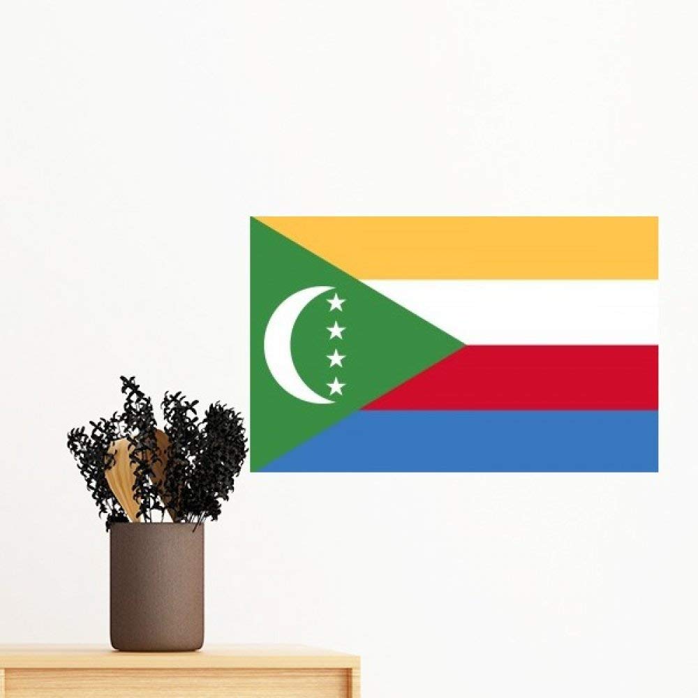 Drapeau Comores autocollant mural amovible pour decorer le salon