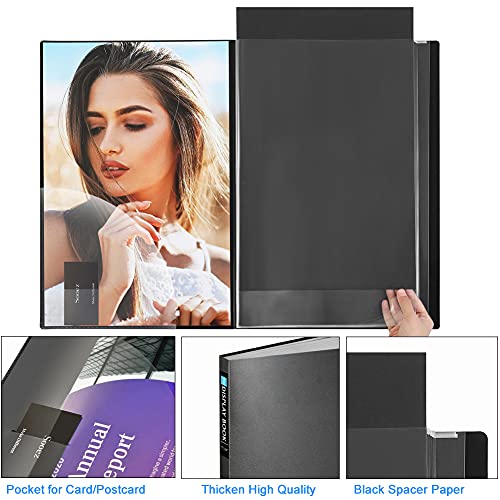 Sooez SZ-14-34 Heavy Duty Binder With Plastic Sleeves 18"X24", Portfolio Folder With 30 Clear Sheet Protectors, Display 60 Pages, Presentation Book For Artwork thumb #3