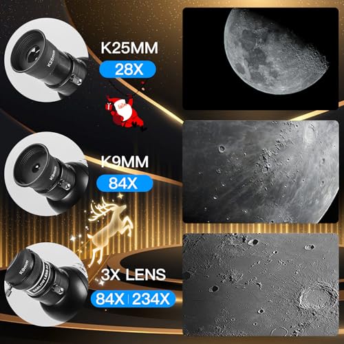 Image of Telescopes for Adults High Powered, 700x90mm AZ Astronomical Professional Refractor Telescope for Beginners Astronomy with Advanced Eyepieces, Cool Astronomy for Christmas, White