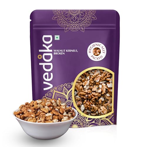 Amazon Brand - Solimo Premium Walnut Kernels - Broken, 500g