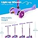 Best Choice Products Kids Mini Kick Scooter Toy w/Light-Up Wheels, Height Adjustable T-Bar, Foot Break - Purple