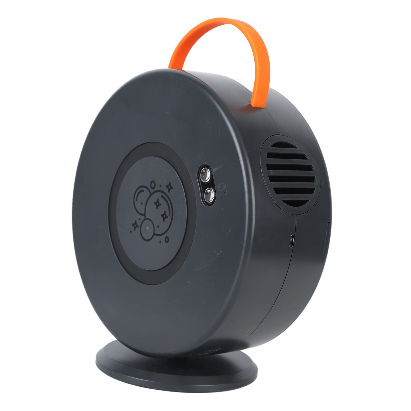 Topiky Automatische Seifenblasenmaschine, 360-Grad-Rotationsblasengebläse, für und Kleinkinder, Wiederaufladbar über USB, Spielzeug für Geburtstagsfeiern Im Freien (Black)