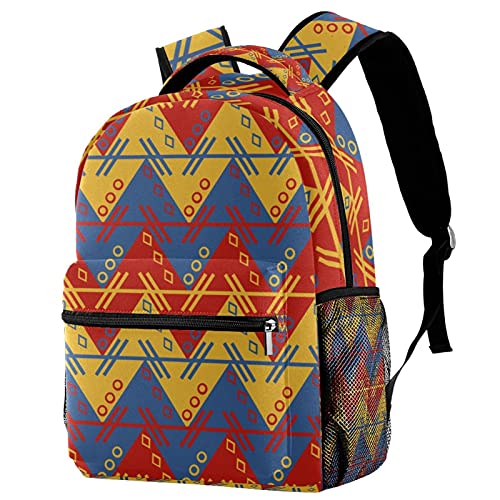 Sac à dos motif aztèque pour ranger facilement gourde et grands cahiers