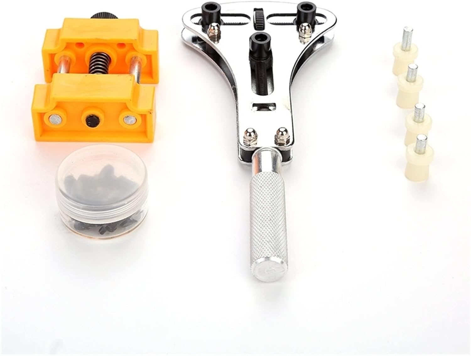 Watch Repair Tool Kit, Back Cover Wrench and Case Movement Bracket, Watch Repair Tool Replacement Battery, Watch Repair Tool kit for Watch Repair