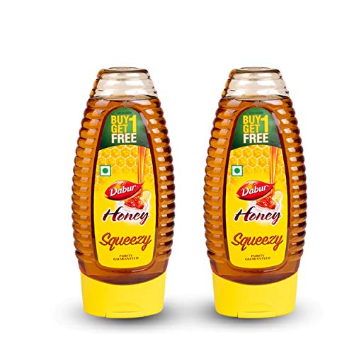Image of Dabur Honey Squeezy - India's No.1 Honey - 400 g (Buy 1 Get 1 Free) + Dabur Honey - India's No.1 Honey - 250 g (Get 20% Free)