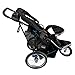 Evelots 2 Pack Bike/Stroller Storage Bag - Side Sling, Hook & Loop Easy Attach - Mesh Design, Non-Slip Straps, Additional Storage for Strollers & Bicycles, Durable Polyester, Black