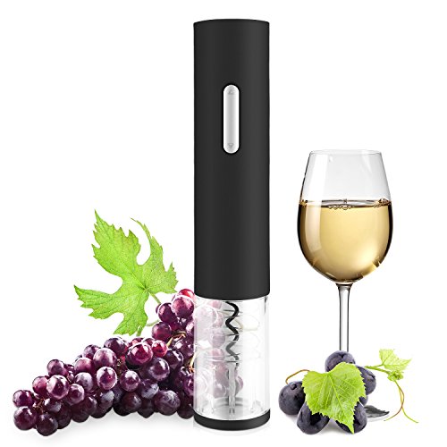 GHB Electric Wine Opener with Automatic Corkscrew and Foil Remover for Bottles